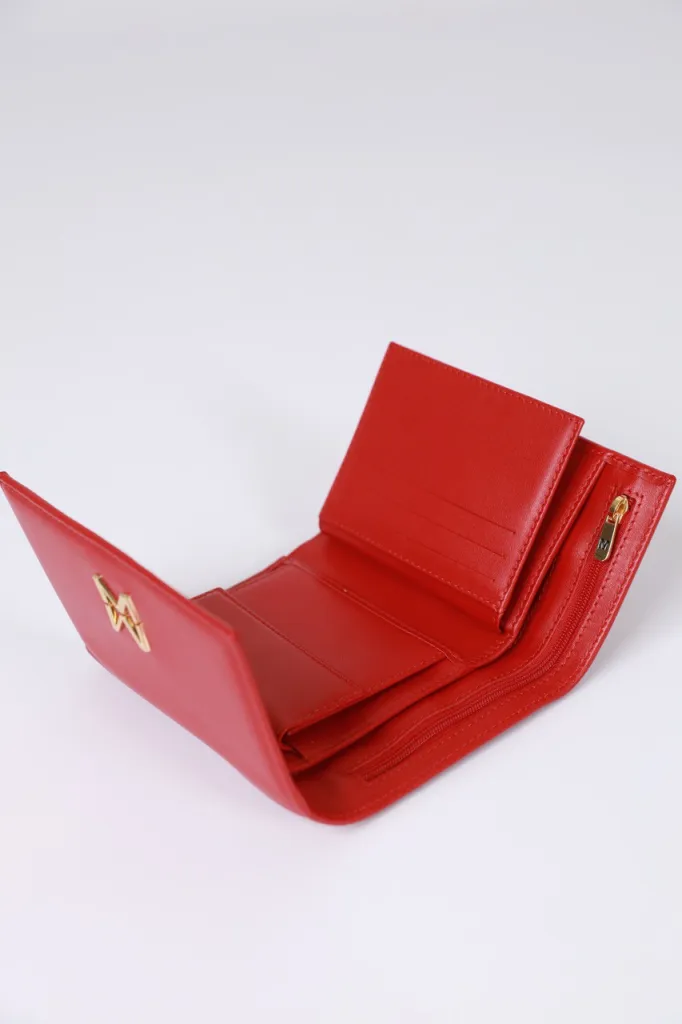 CRVENI KOŽNI NOVČANIK 6517203-5