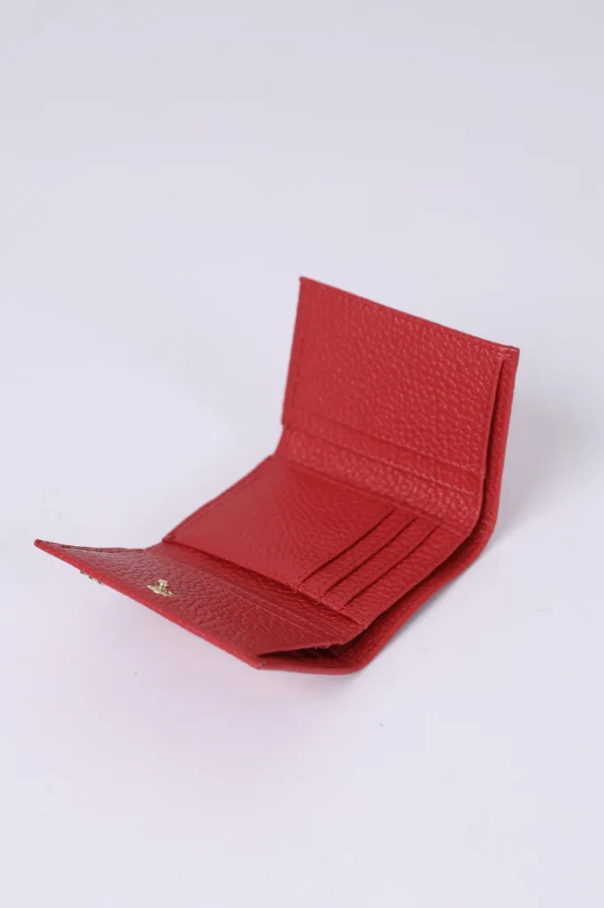 CRVENI KOŽNI NOVČANIK 6521904-5