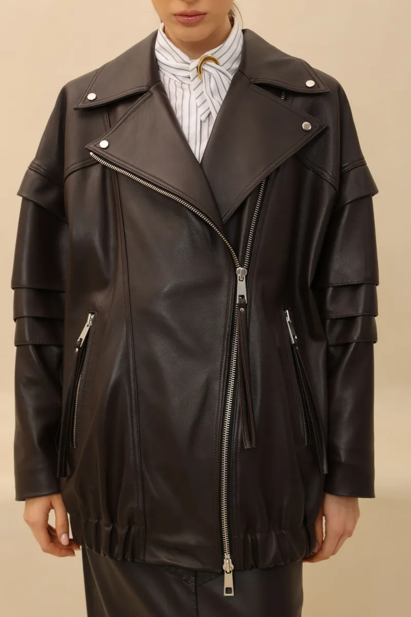 TAMNOBRAON KOŽNA JAKNA 8060601-5