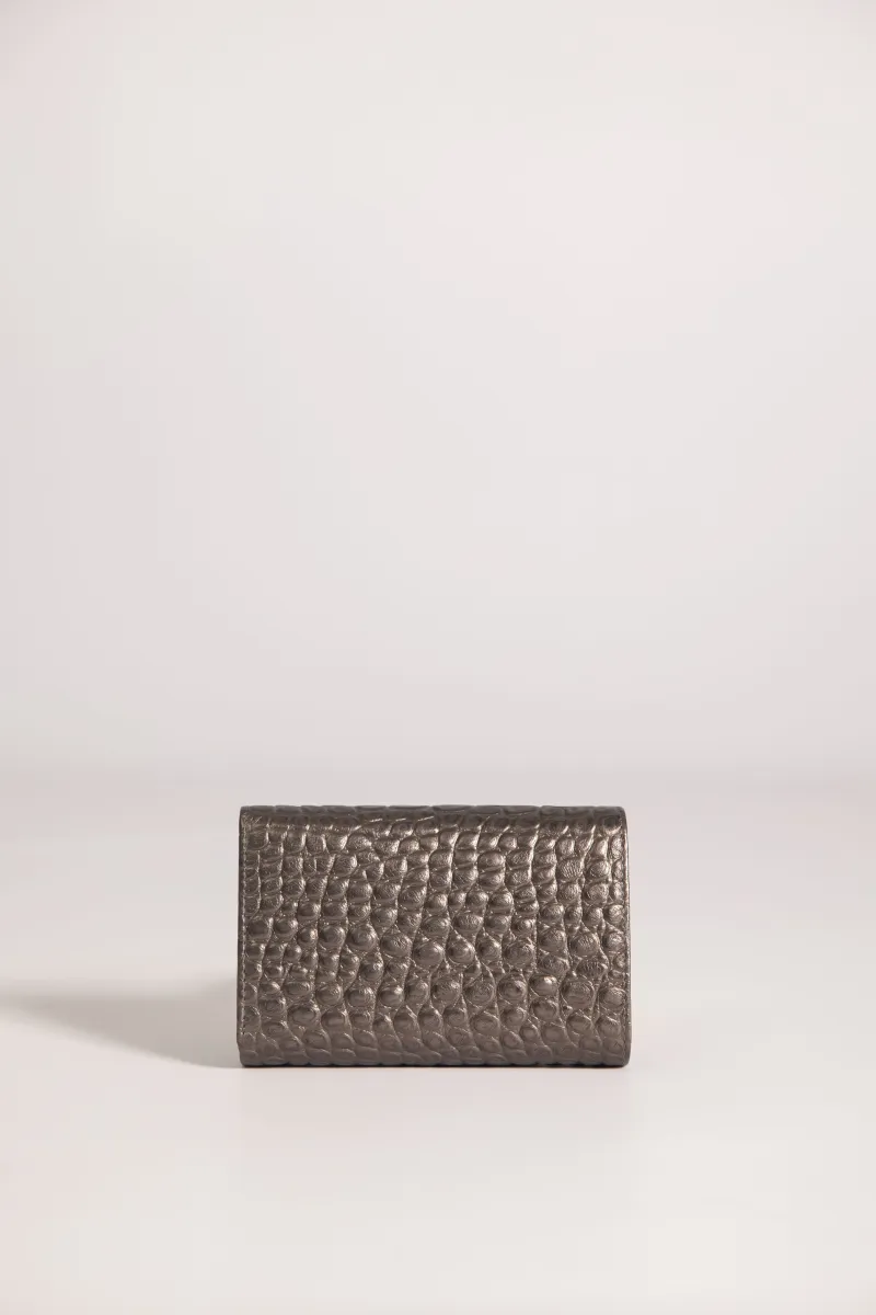 TAMNOBRONZANI KOŽNI NOVČANIK SA PRINTOM 6518204-4