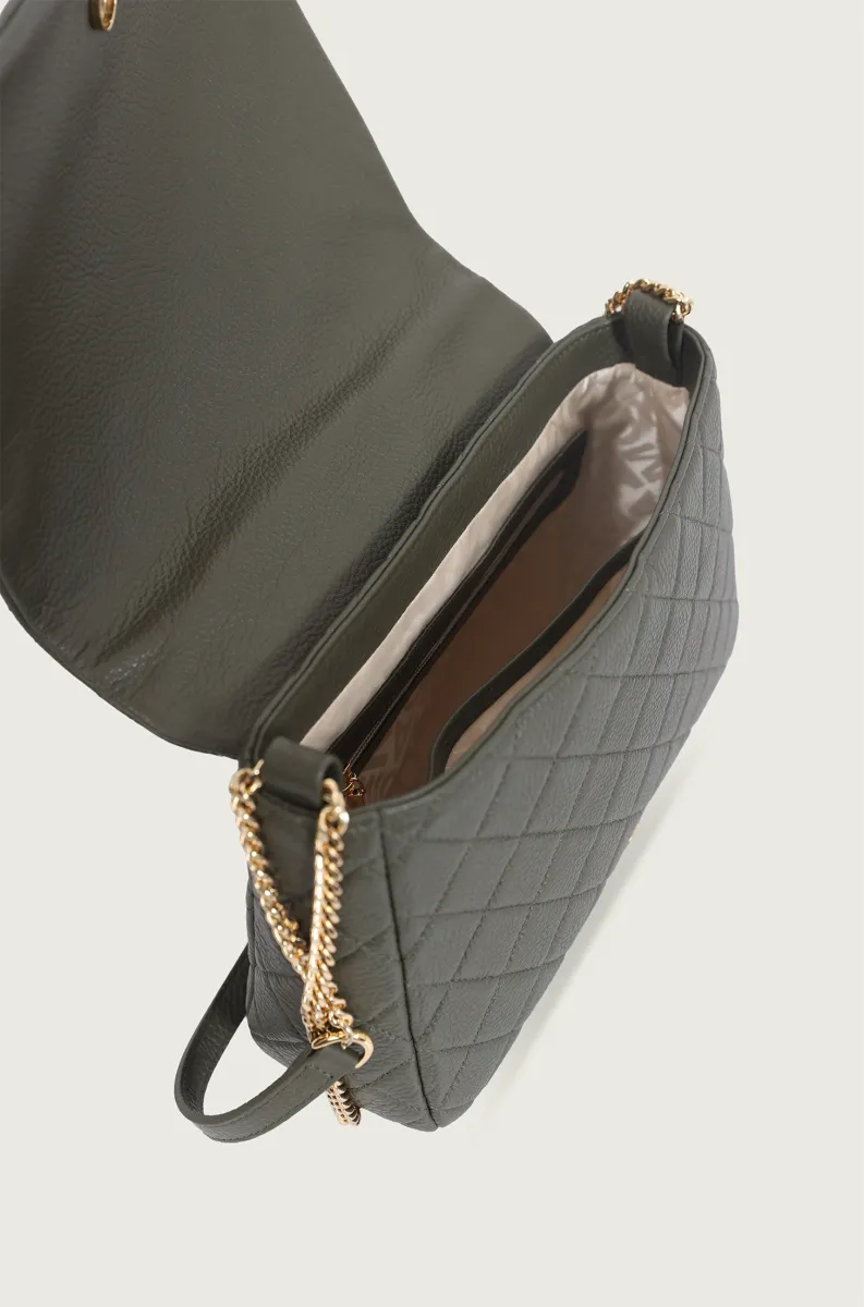 ZELENA ŠTEPANA KOŽNA TAŠNA 30018803-5