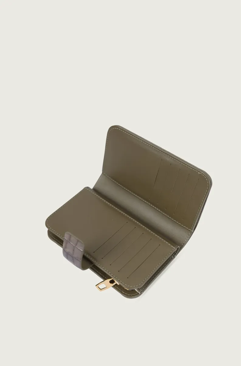 ZELENI KOŽNI NOVČANIK SA PRINTOM 6522702-5