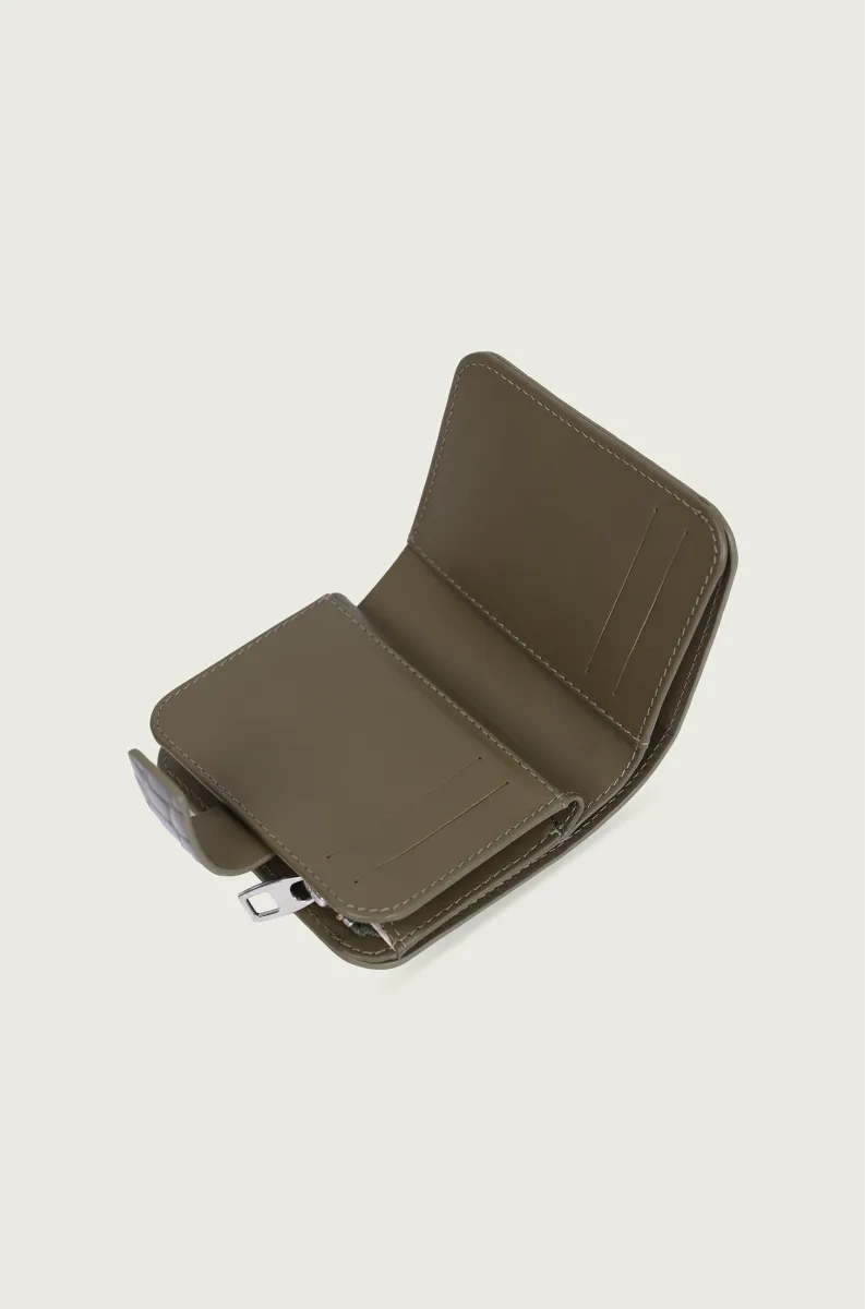 ZELENI KOŽNI NOVČANIK SA PRINTOM 6522802-5