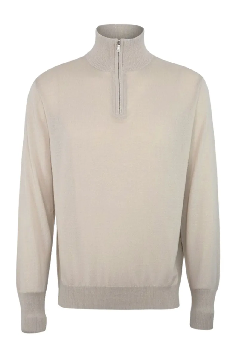 Muški džemper sa kratkim zipom