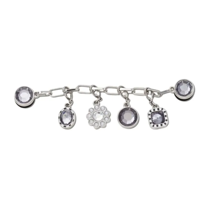 Bedž Crocs Silver adjustable charm chain