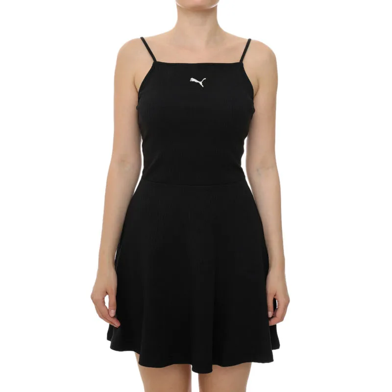 Ženska haljina Puma Wardrobe ess ribbed flared short dress