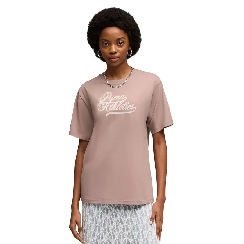 Ženska majica Puma Graphics relaxed varsity tee