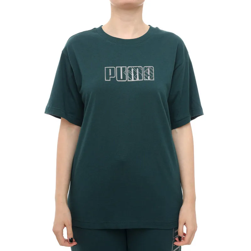 Ženska majica Puma Maximal metallic relaxed tee
