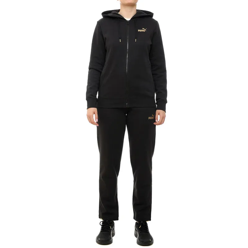 Ženska trenerka Puma Metallic hooded sweat suit fl op