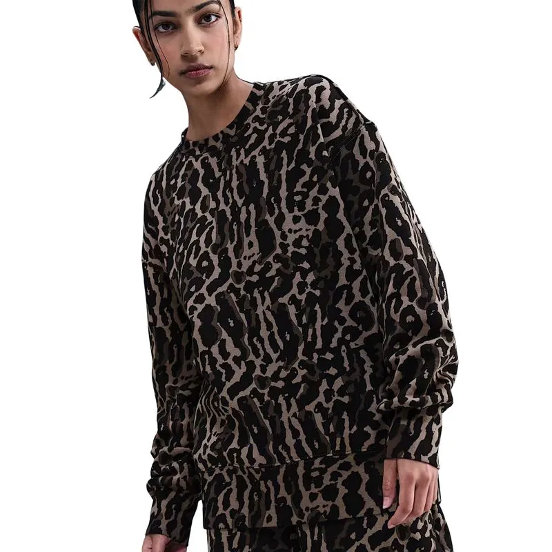 Ženski duks Nike W nsw phnx flc os aop crew