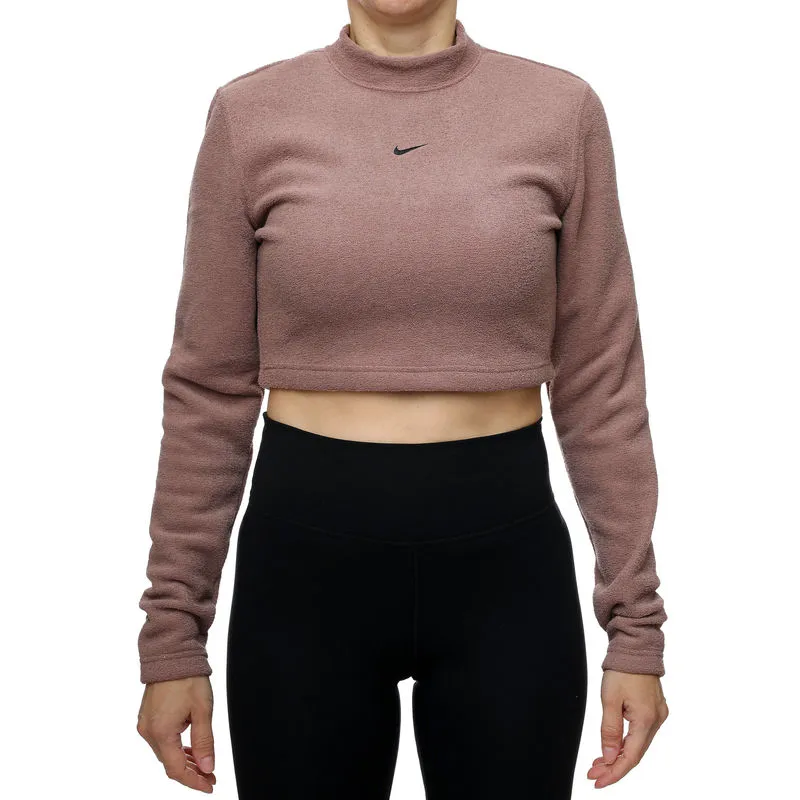 Ženski duks Nike W nsw phnx plsh ls crop top