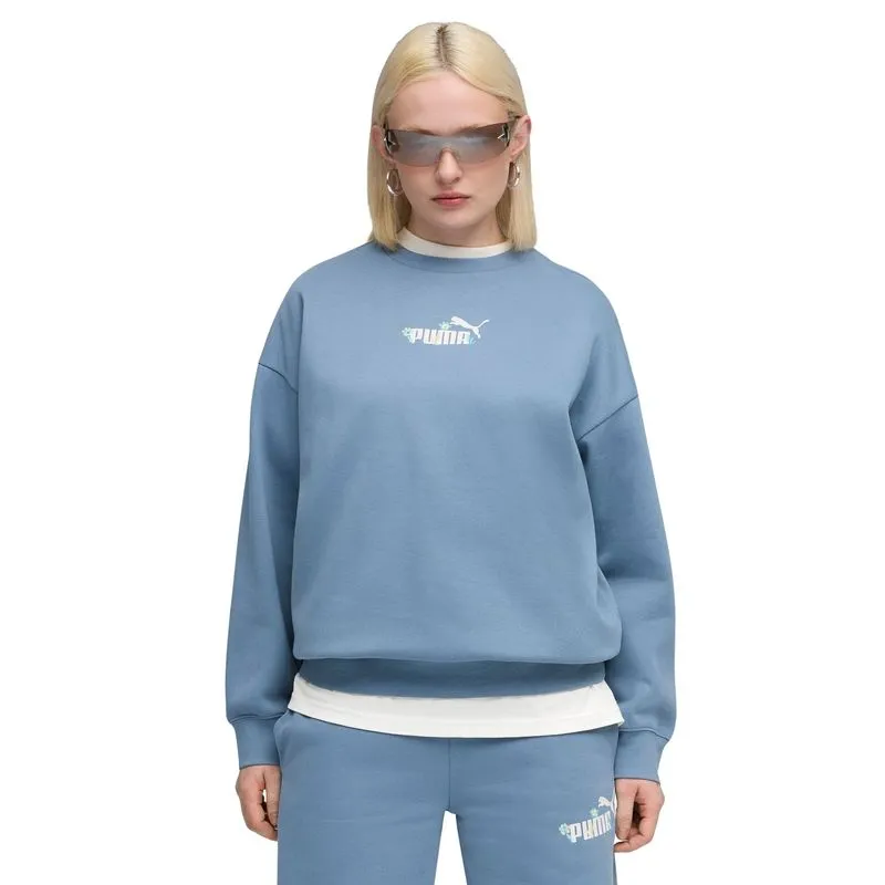 Ženski duks Puma Ess nature 2.0 oversized crew fl