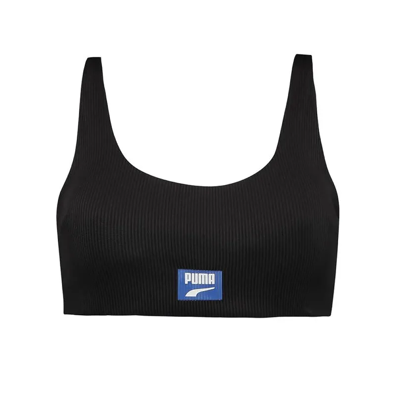 Ženski kupaći gornji deo Puma Swim ribed scoop neck