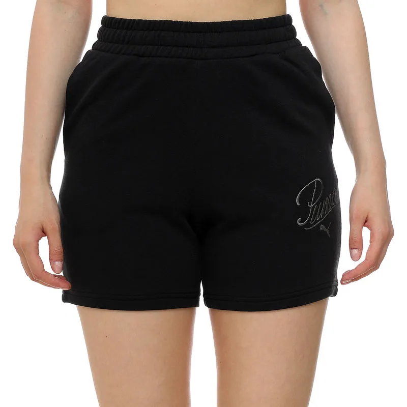 Ženski šorc Puma Ess script high waist shorts 5