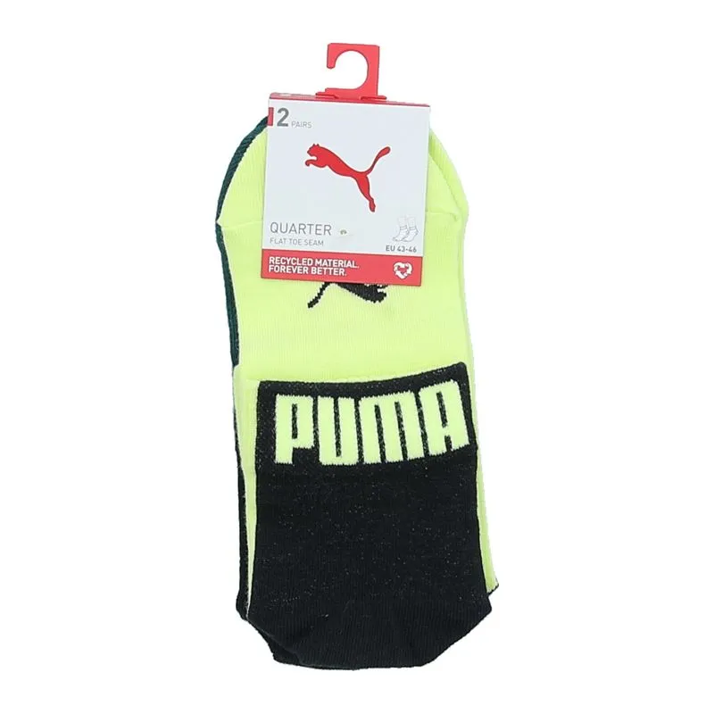 Muške čarape Puma Men Logo Block Quarter 2P