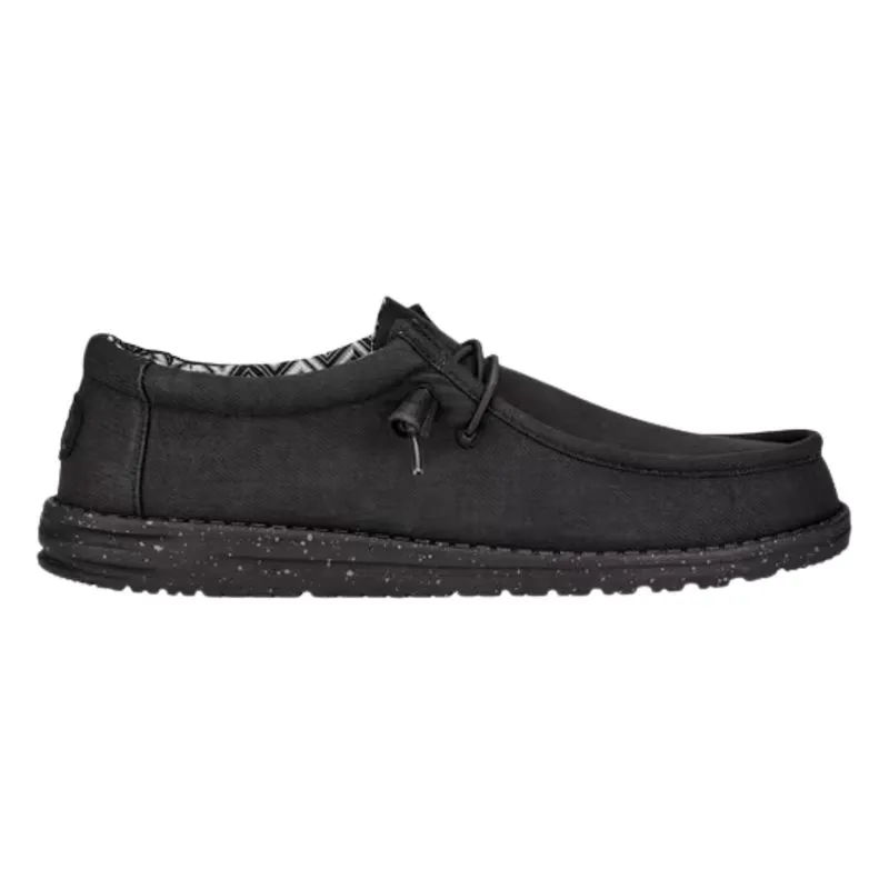 Muške patike Hey Dude Wally stretch canvas blk/blk