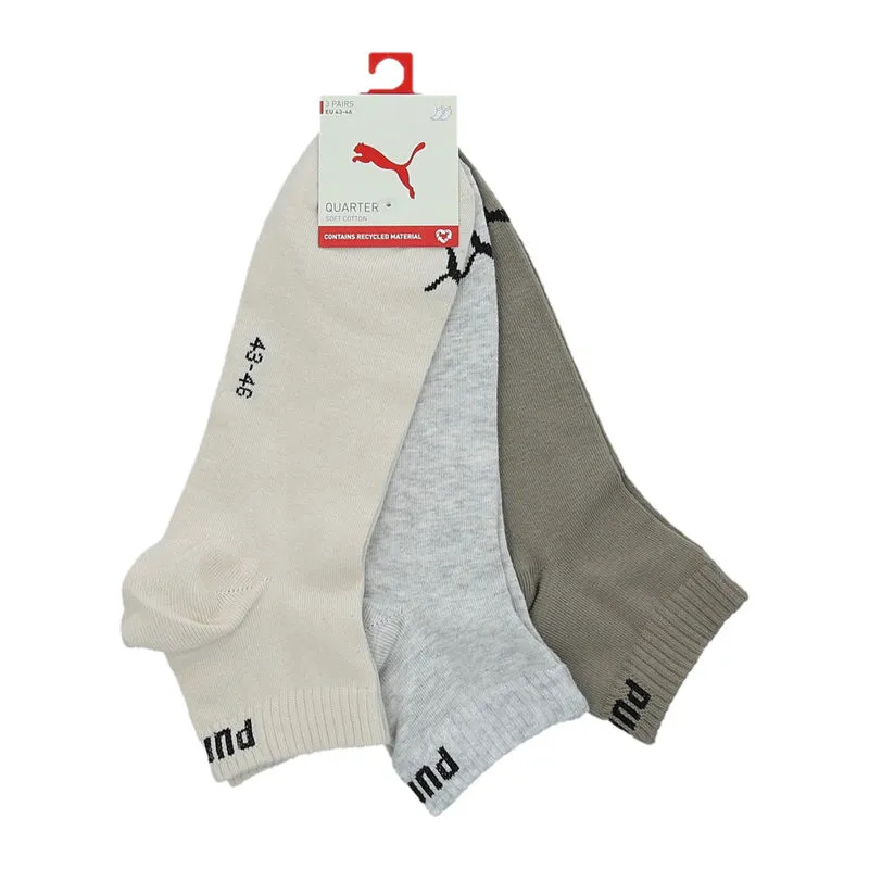 Unisex čarape Puma Quarter Plain 3P