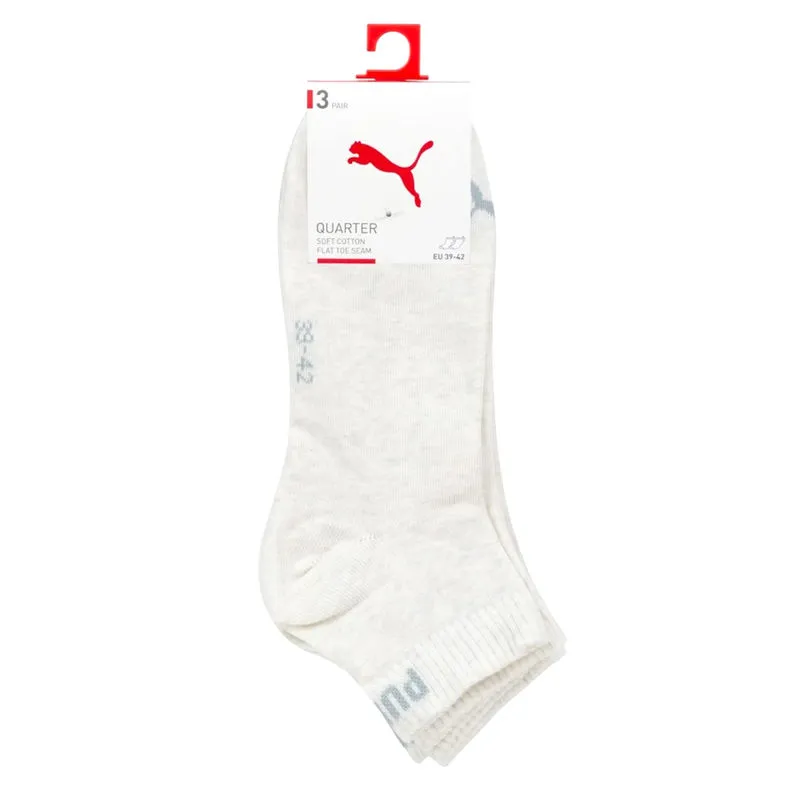Unisex čarape Puma Unisex quarter plain 3p