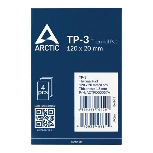 Arctic TP-3 Thermal Pad 120×20×1.5 mm – Termalna Podloga Visokih Performansi ACTPD00057A