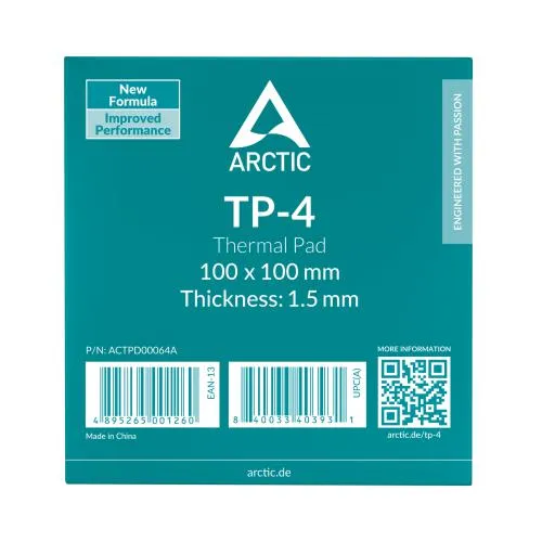 Arctic TP-4 Thermal Pad 100x100x1.5mm - Premium Termalna Podloga ACTPD00064A