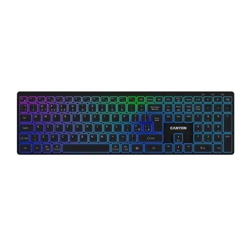Canyon HKB-W11 Wireless Tastatura – Bežična Tastatura RGB Dual Mode CNS-HBTK11B