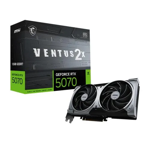 MSI GeForce RTX™ 5070 12G VENTUS 2X OC BLACK - G5070-12V2C