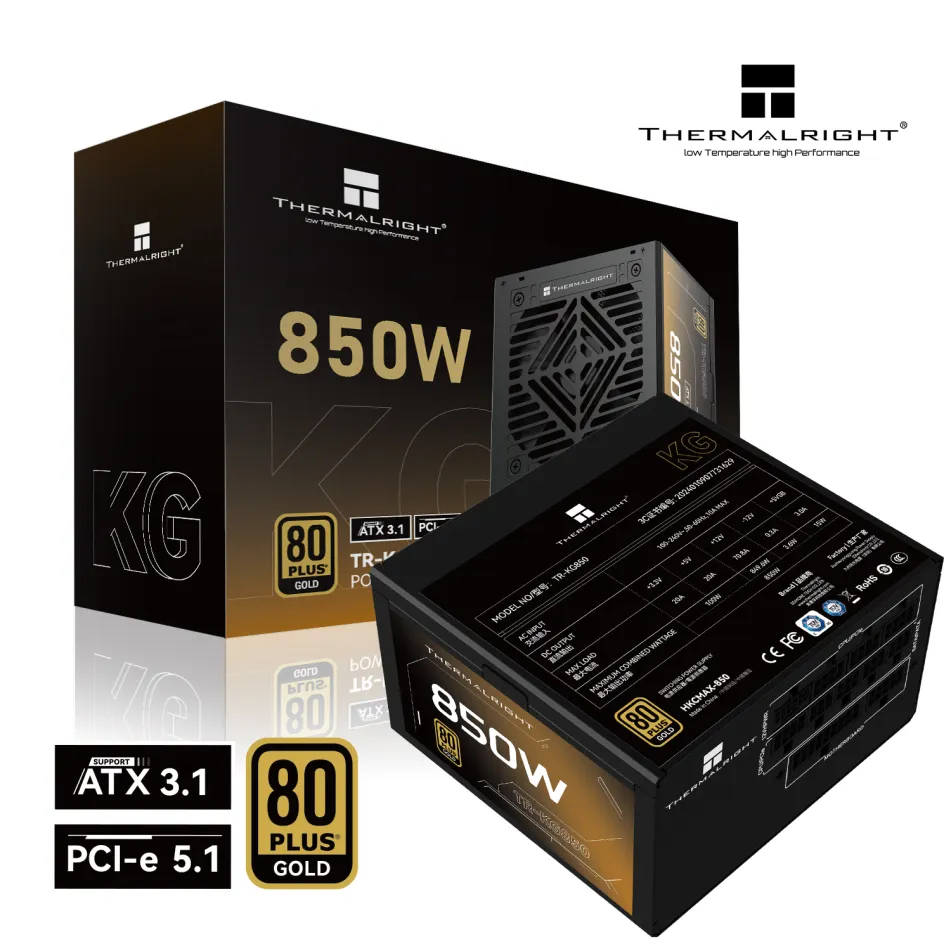 Thermalright KG-850 - 850W Modularno Napajanje - PCIe 5.0 - 80 Plus Gold