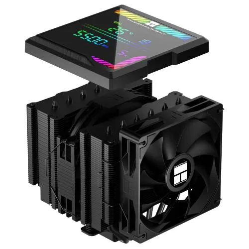 Thermalright Peerless Assassin 140 Digital Black - Dual Tower Hladnjak sa Ekranom