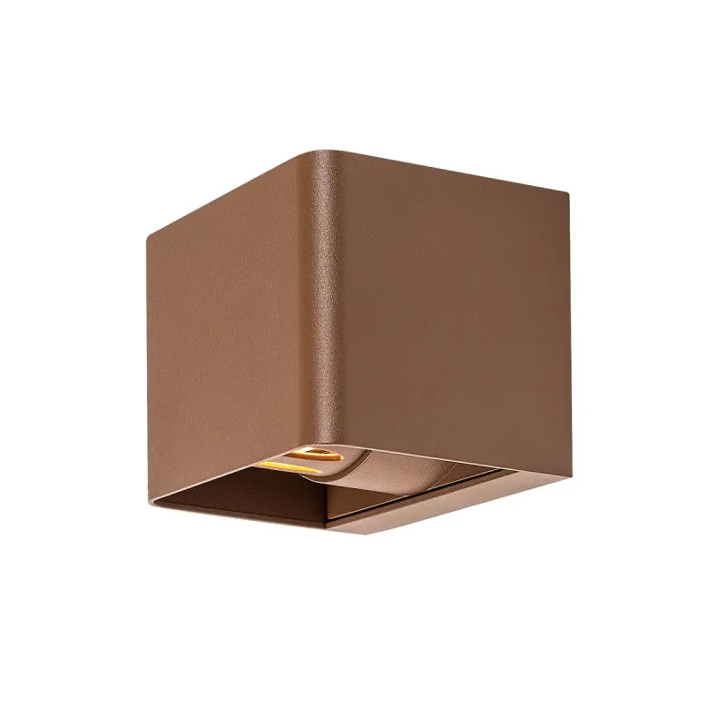 77169 Hallstatt spoljna zidna led 10w 320lm 3000k podesiv snop braon