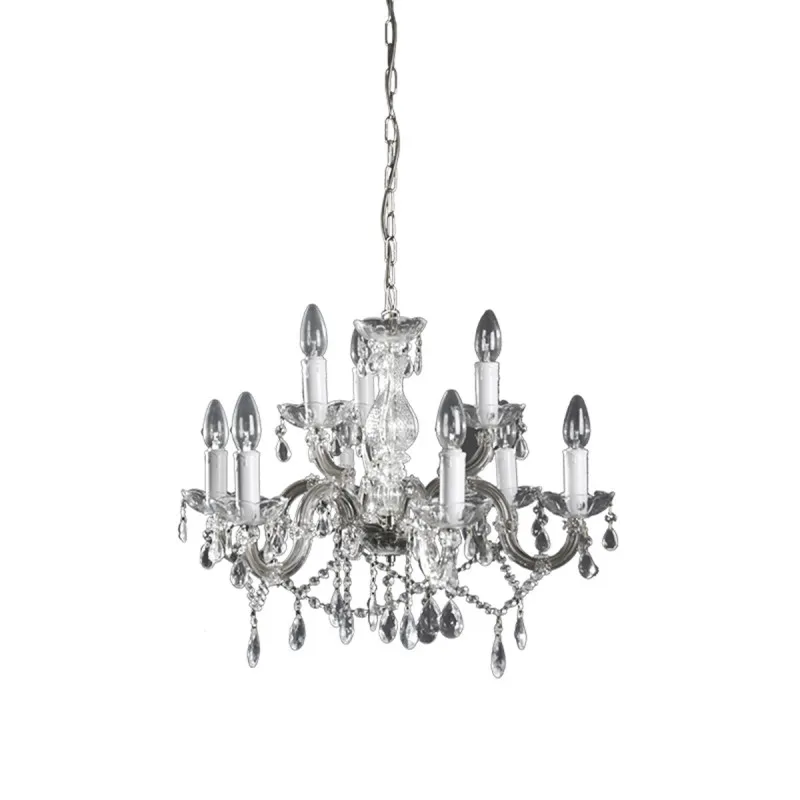 Kristalni luster 1200/6+3 hrom