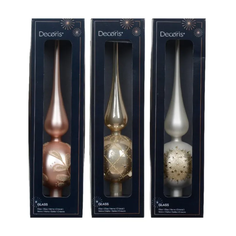 Stakleni ukras - vrh za jelku 170160