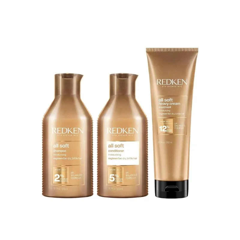 All Soft Trio Holiday Set (Shampoo + Conditioner + Mask)