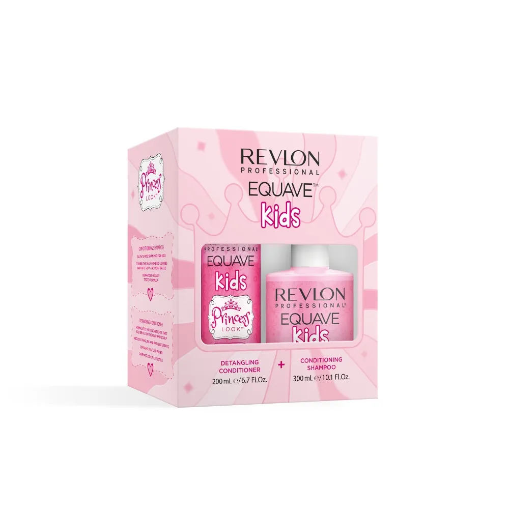 Equave Kids Princess Set (Princess Look Conditioning Shampoo 300ml + Princess Look Detangling Conditioner 200ml)
