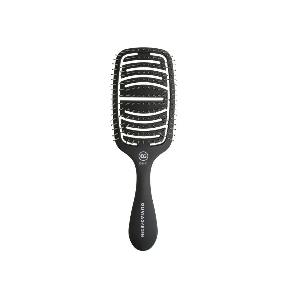 Essential Care Flex Thick Hair Bristles Matt Black
