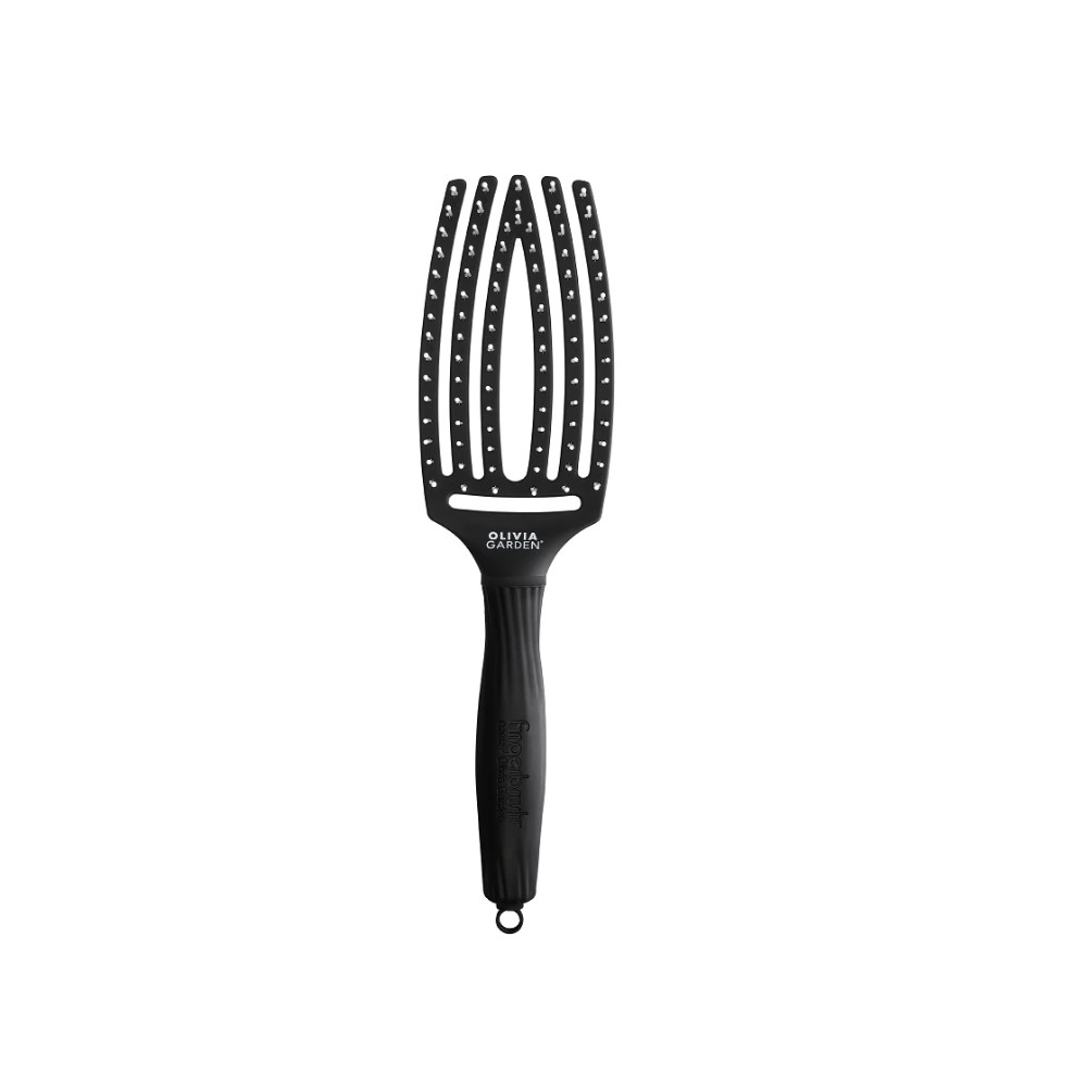 Fingerbrush Care Iconic Nylon Bristles Black Medium