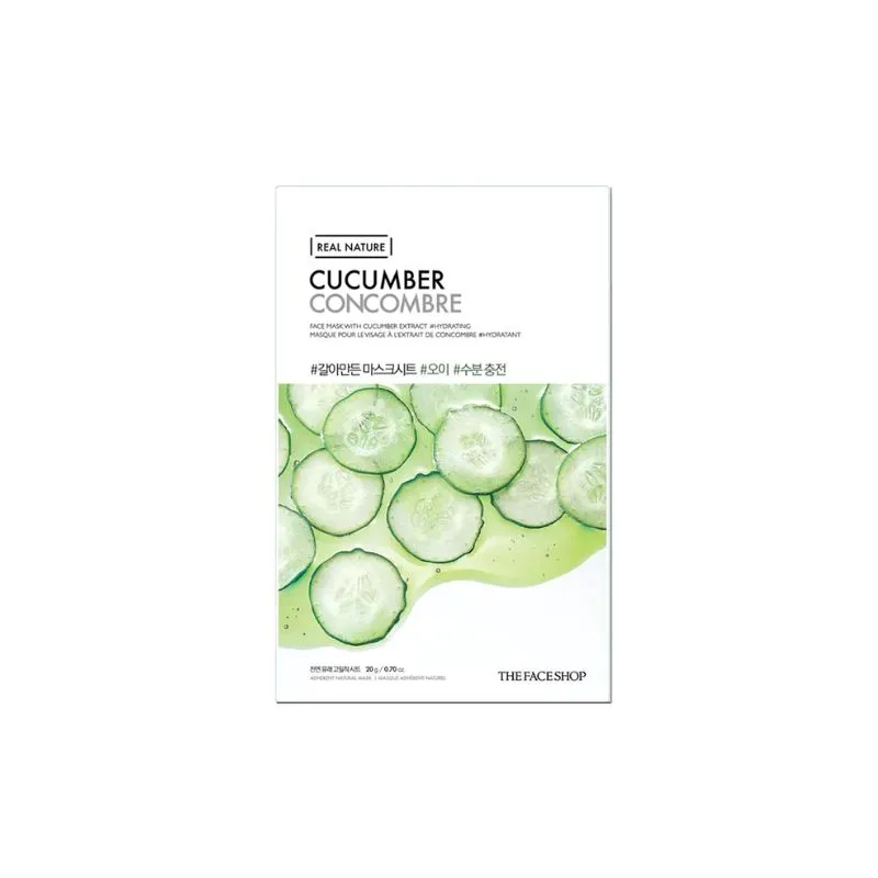 Real Nature Face Sheet Mask With Cucumber Extract