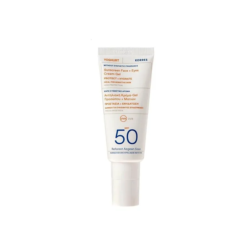 Yoghurt SPF50 Face &amp;#038; Eyes Gel for Sensitive Skin 40ml