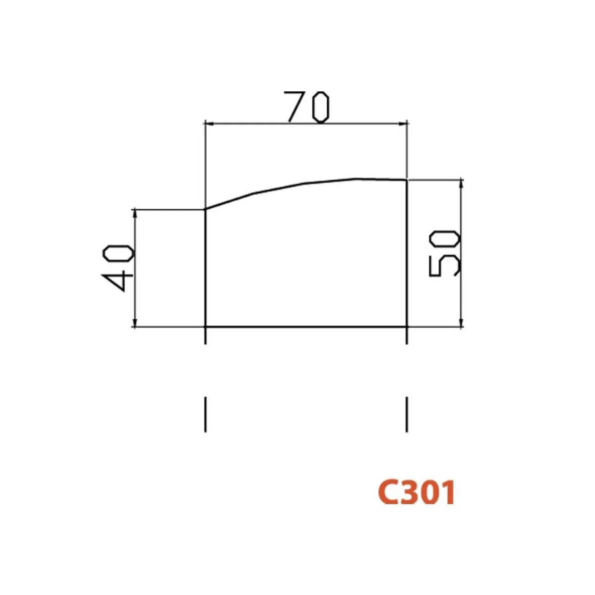 OMF PLOČA C301 70/50/40 ALATEJA