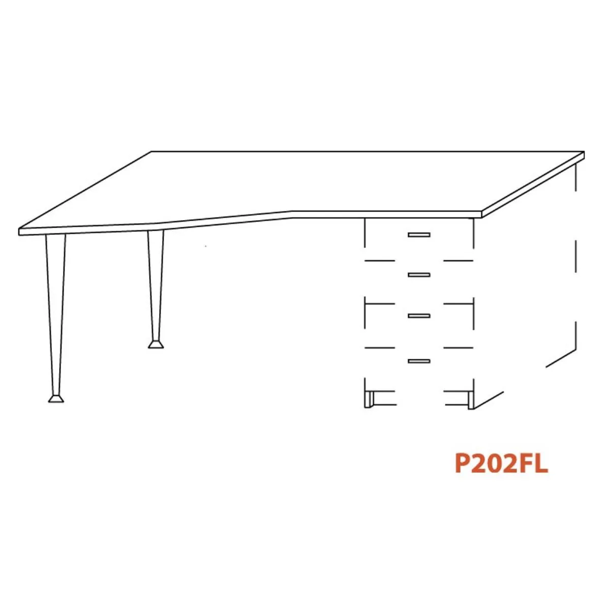 OMF PLOČA P202FL 160/70/60/74  I 2 NOGARE