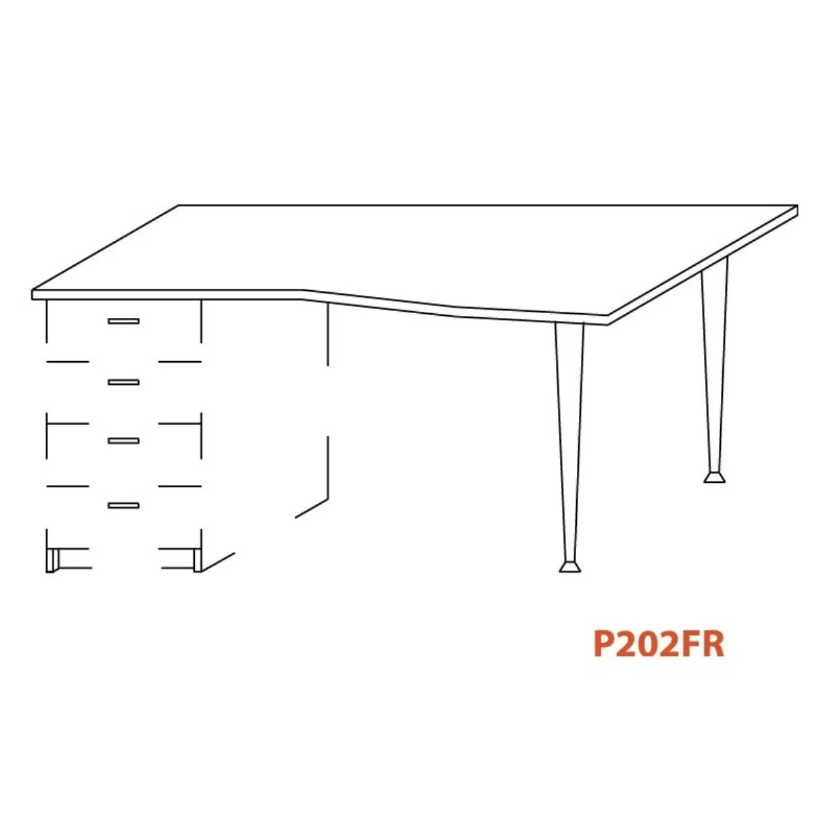 OMF PLOČA P202FR 160/70/60/74  I 2 NOGARE