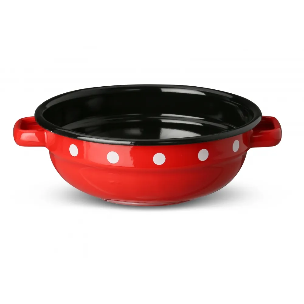 0135 Plitka šerpa fi 14cm 0.8l  crvena na tufne D20525 Emo