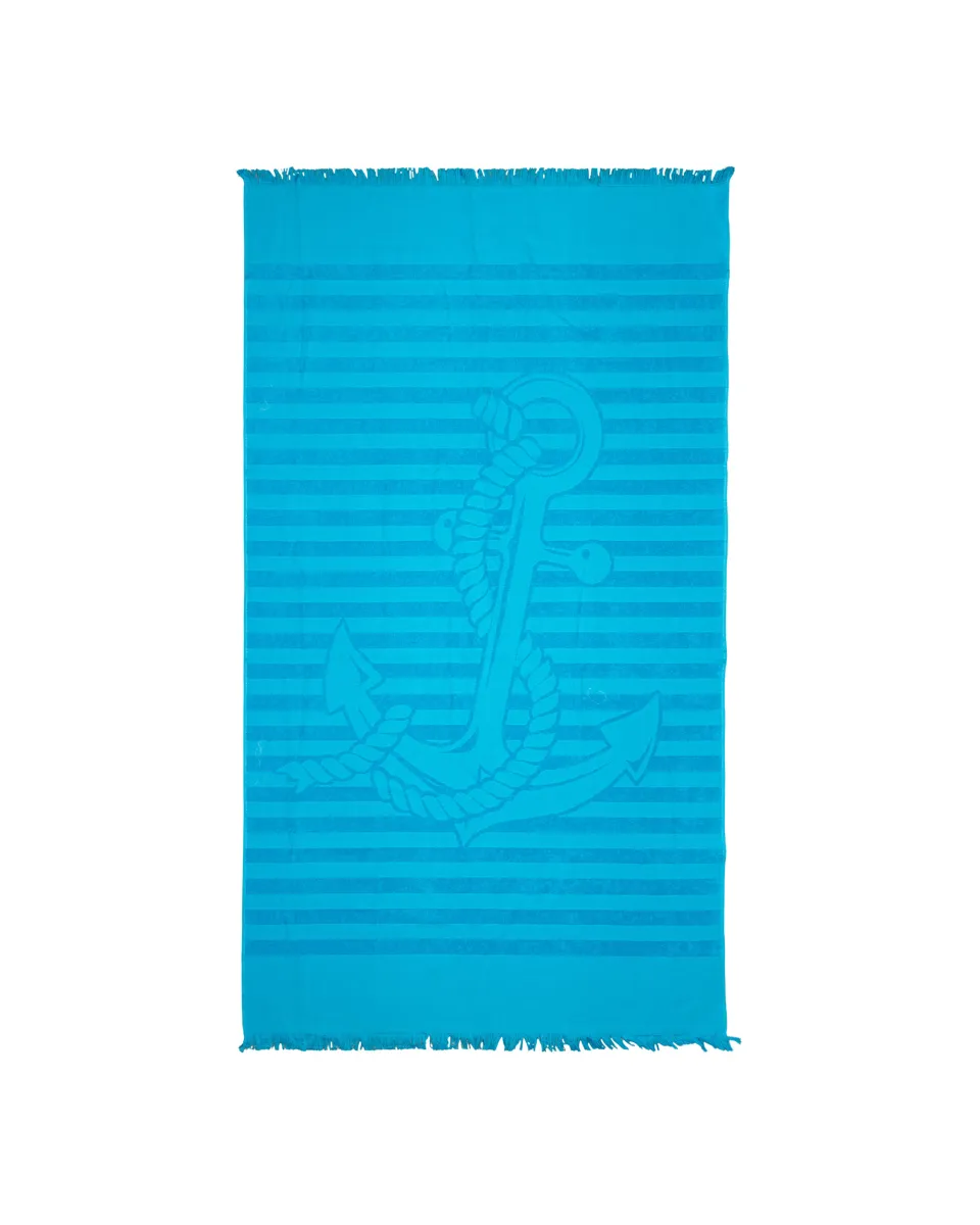 100x165cm Peškir za plažu Anchor 340g/m2 tirkizni
