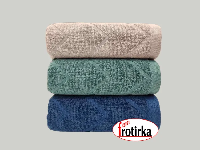 50x90cm Peškir Lisabon 2A zeleni 5117 440g/m2 Frotirka