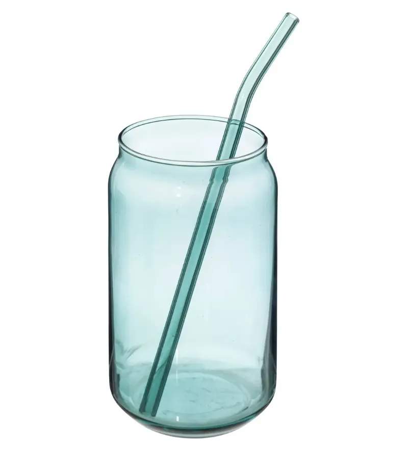 Čaša Be vintage 520ml sa slamčicom zelena Secret de Gourmet