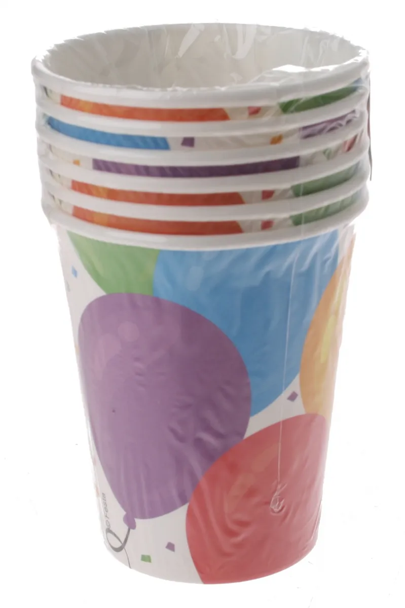 Čaša rođendanska 266ml Balloons 6/1 Eddy Toys