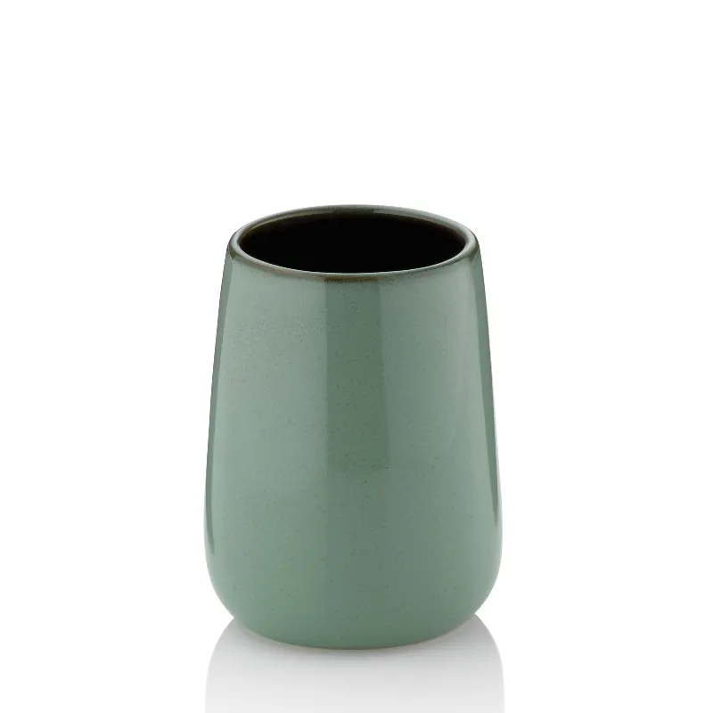 Čaša za četkice za zube Liana pine green fi 8cm zelena Kela
