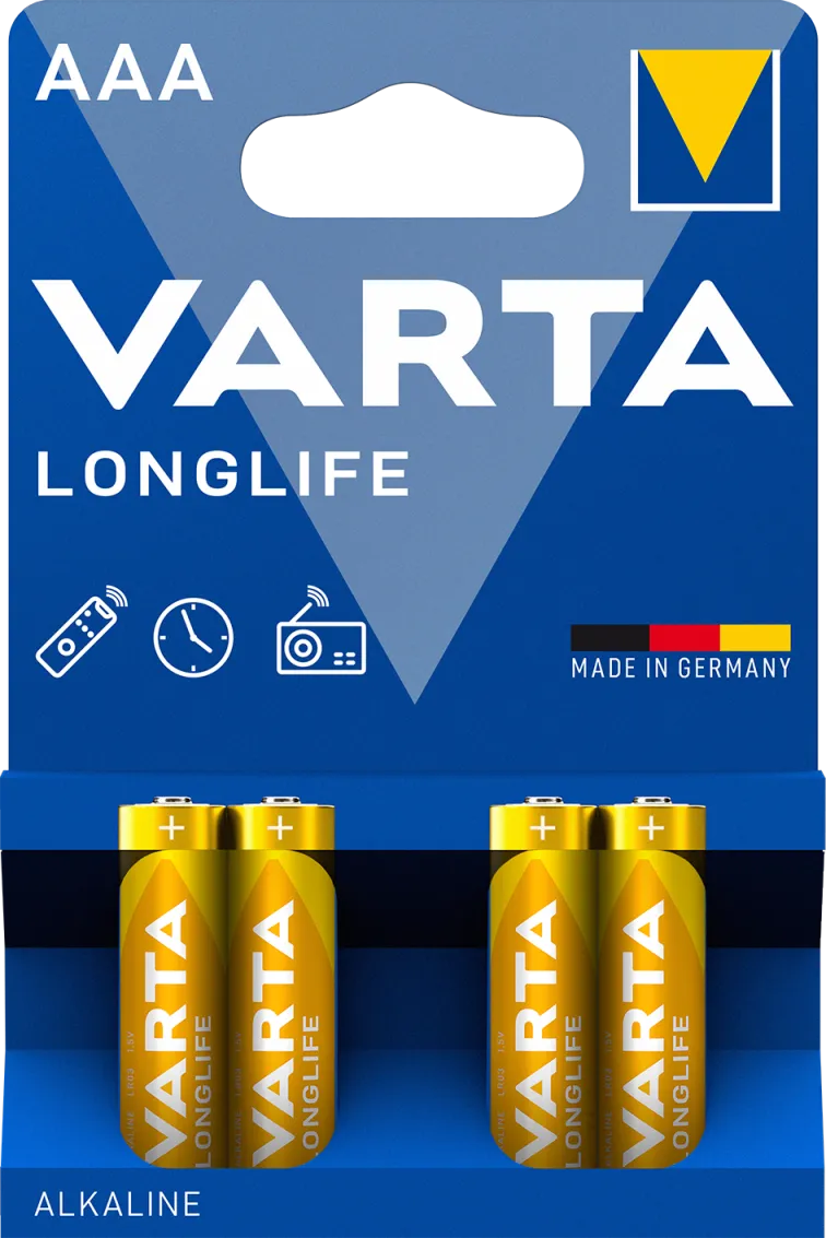 Alkalna baterija Longlife LR03 4/1 Varta