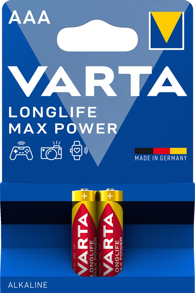 Alkalna baterija Longlife Max Power LR03 2/1 Varta