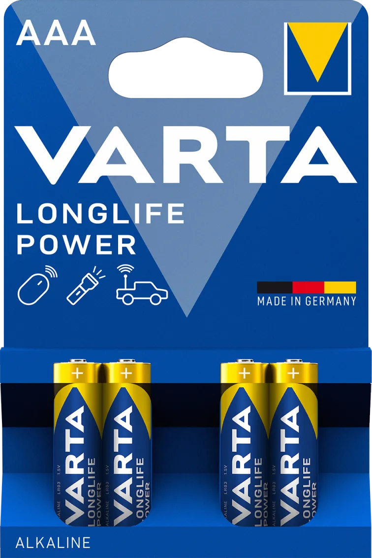 Alkalna baterija Longlife Power LR03 4/1 Varta