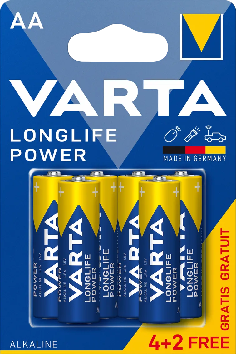 Alkalna baterija Longlife Power LR6 4+2 Varta